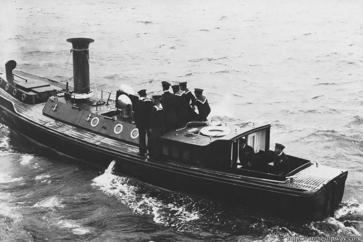 50 ft Steam Pinnace – On The Slipway